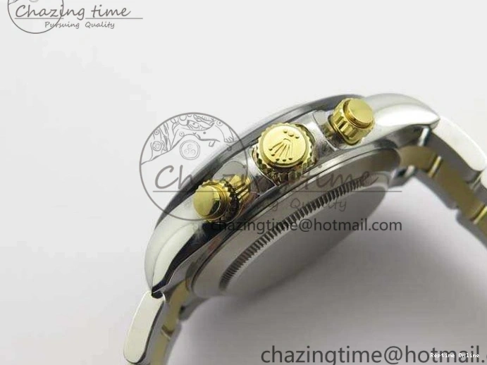 0402 WellDesigned Daytona SS YG Ceramic Bezel JH Best Edition Sliver Gray Dial On SS YG Bracelet A 3532